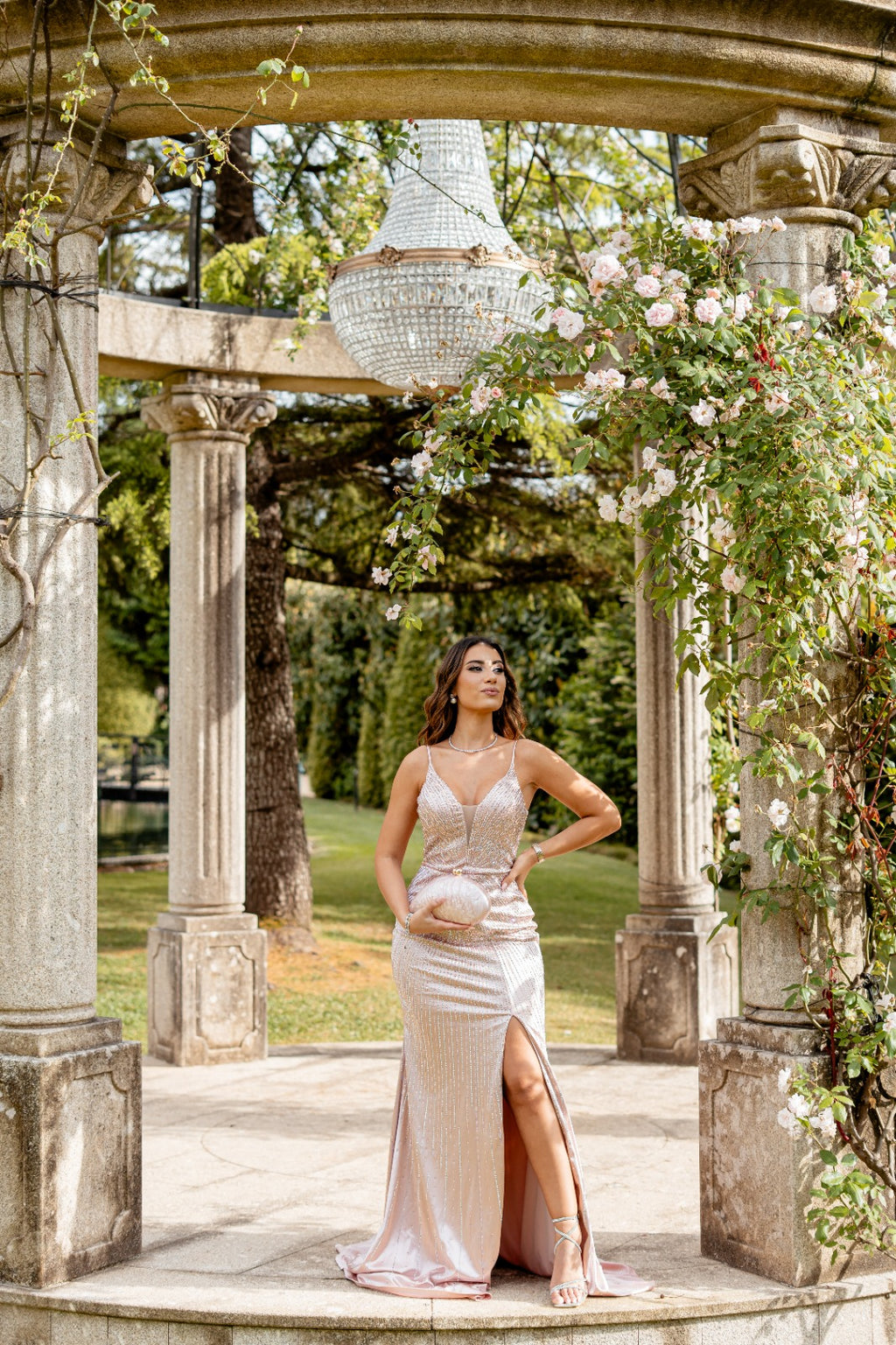 Vestido Celeste Glam - F&P Paris