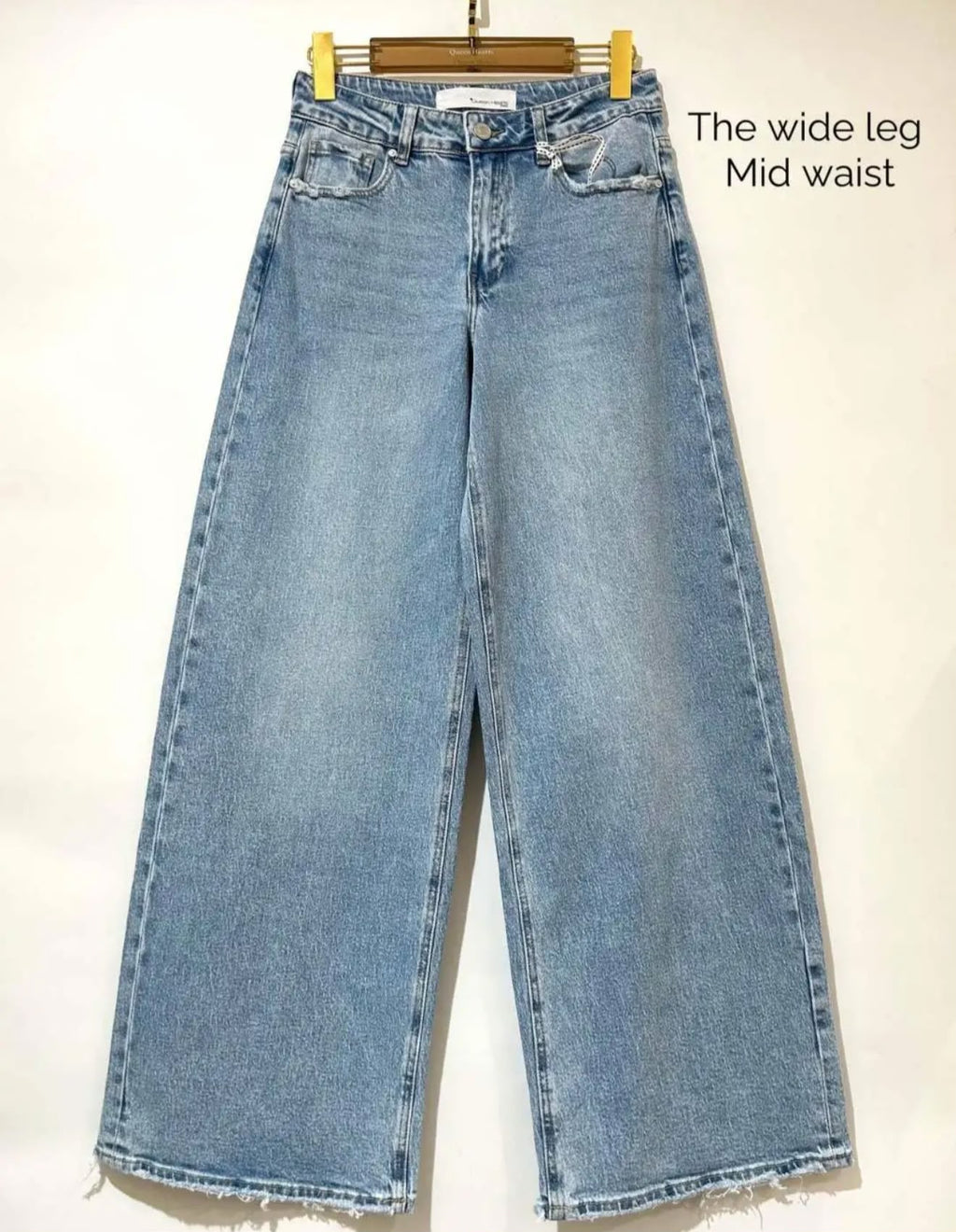 Calças Wide Leg Queen Hearts - Basic
