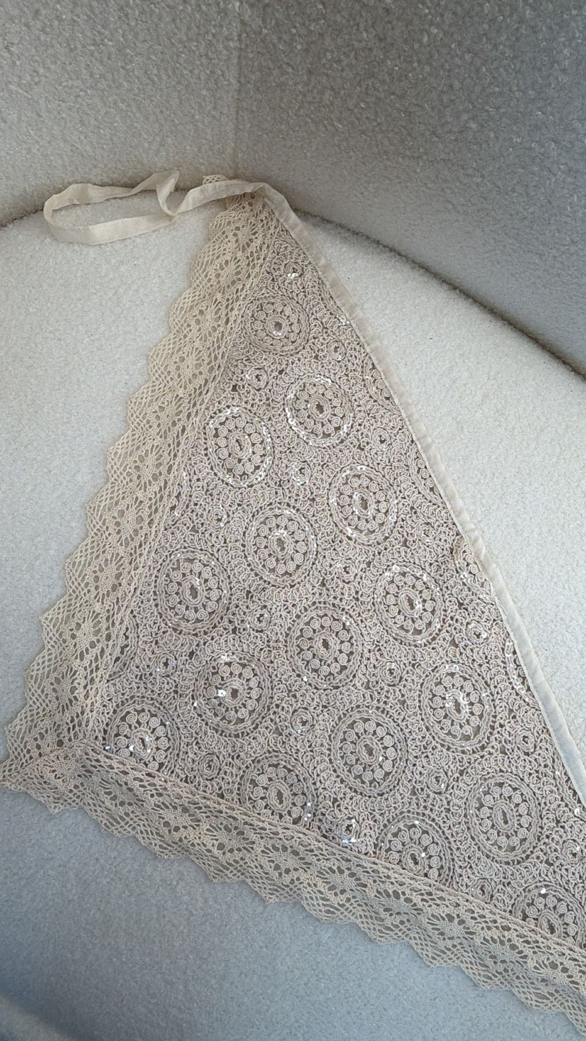 Lenço Croche Brilhos