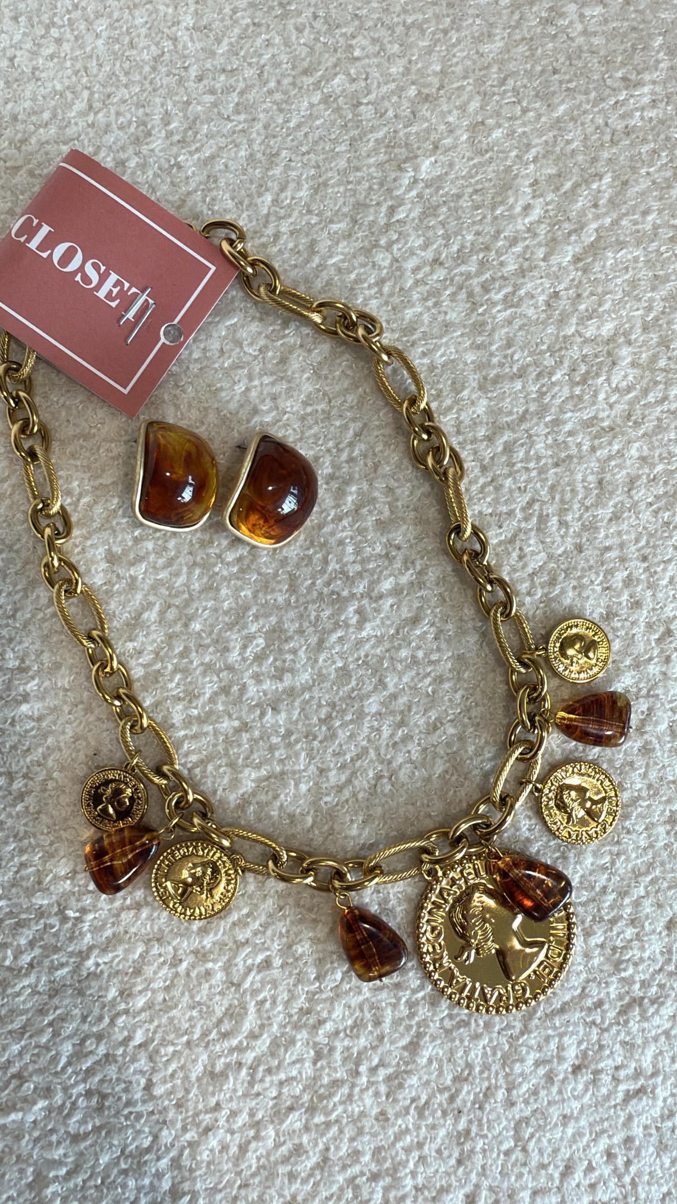 Brincos Medallion Gold