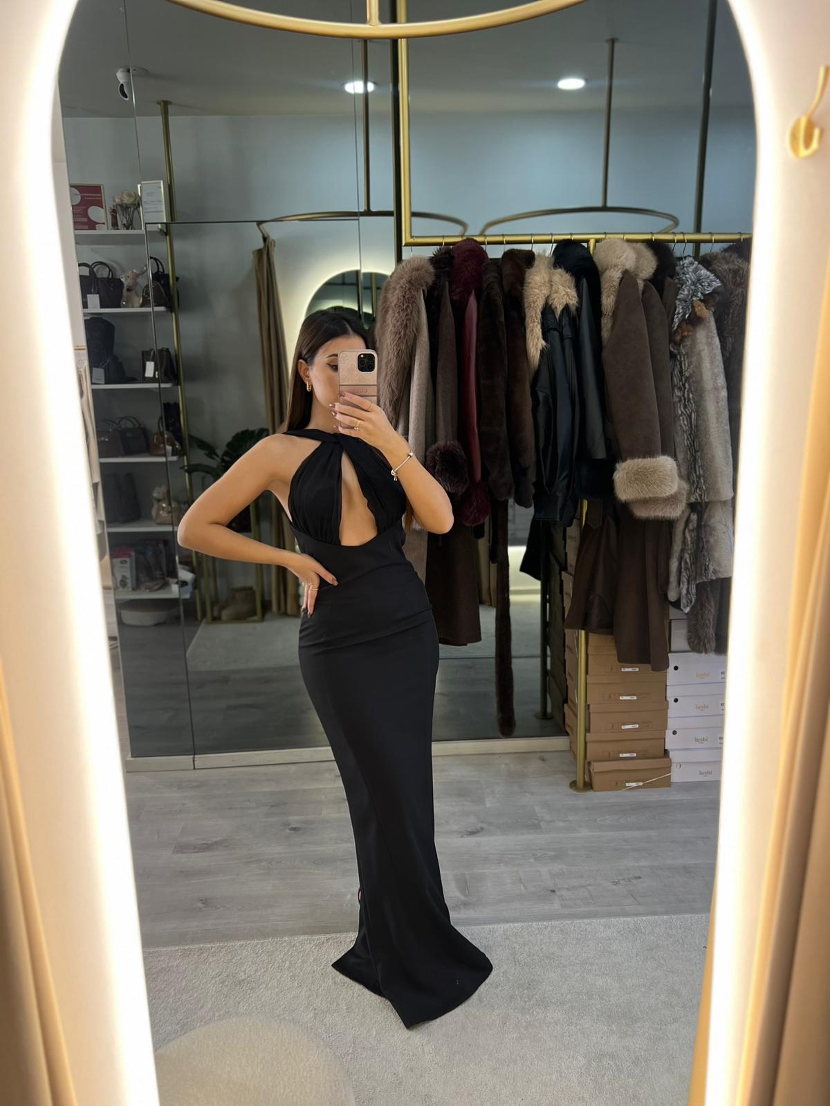 Vestido Longo com Pérolas - F&P Paris