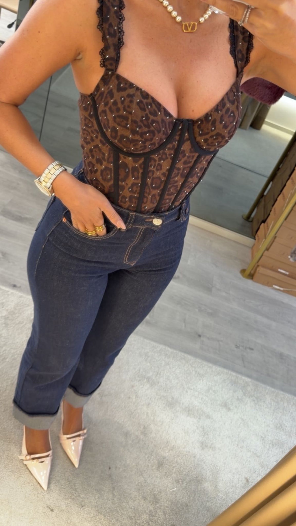 Corset Leopard Chic