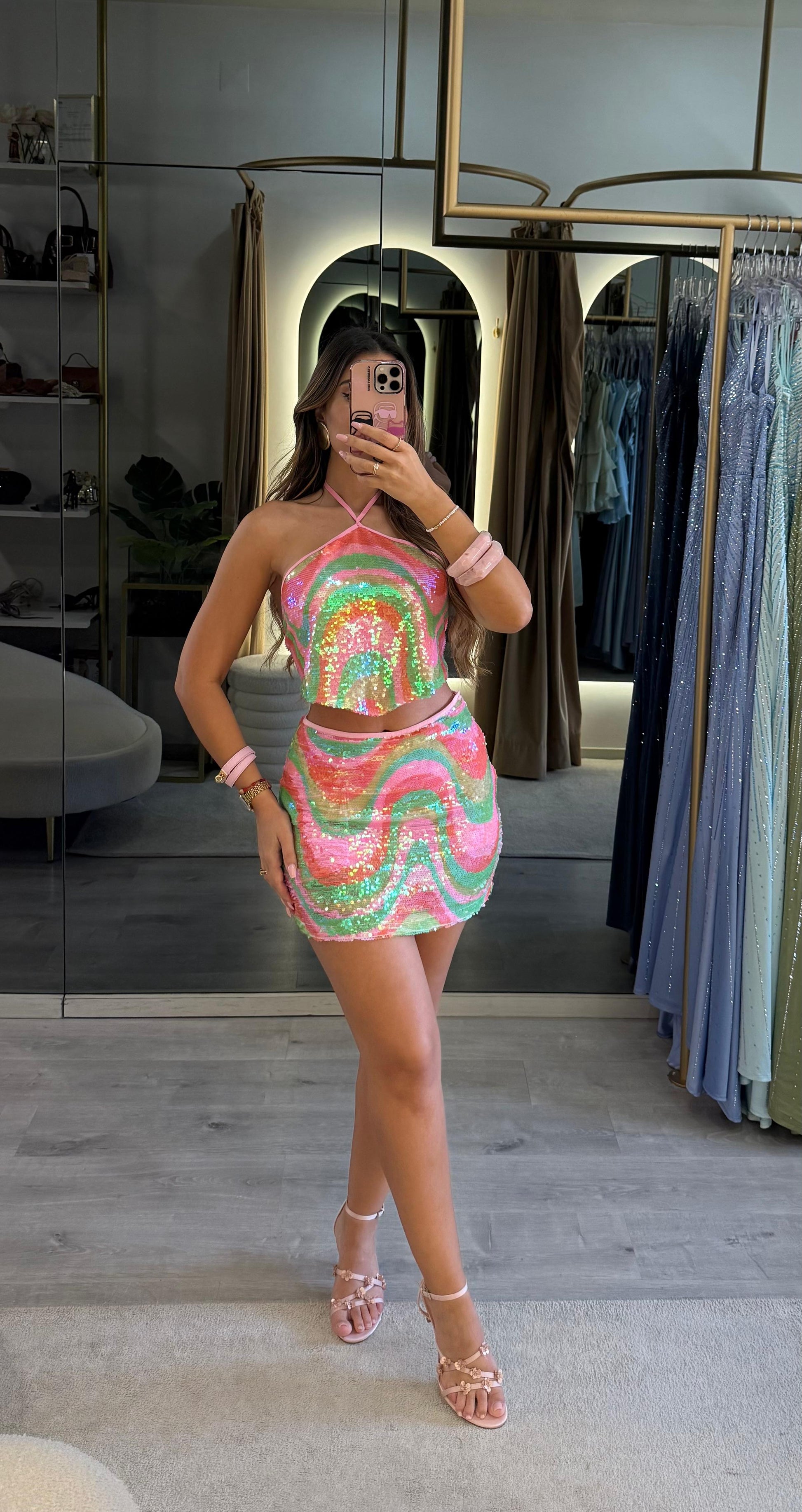 Conjunto Rainbow Glow