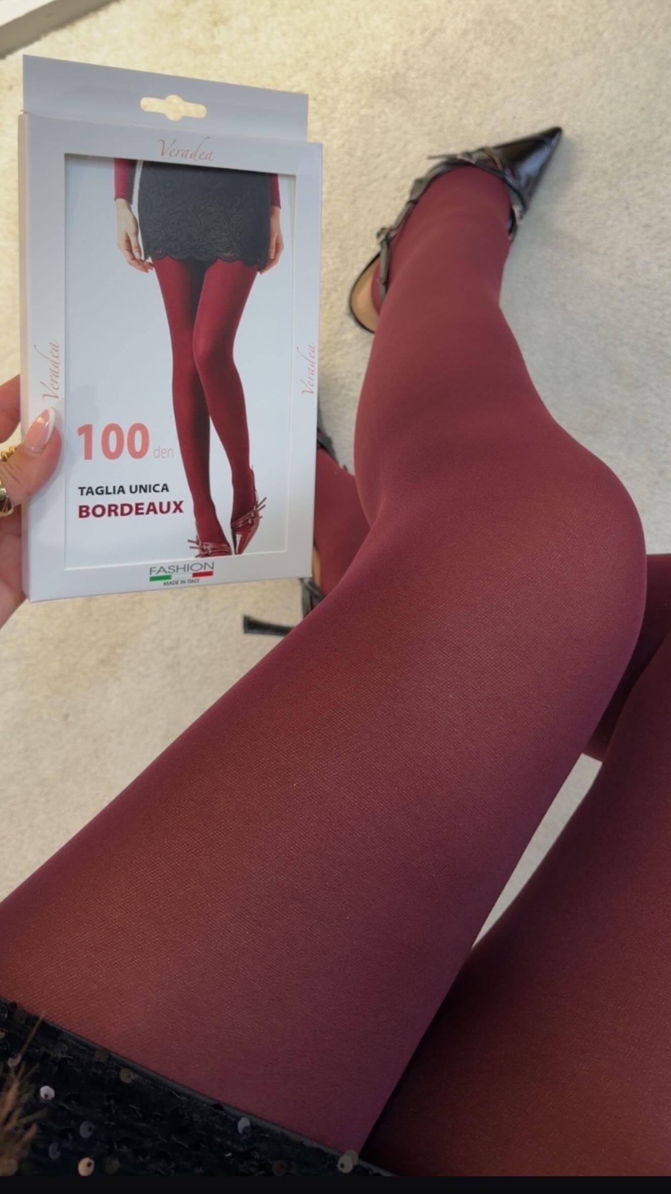 Meia Bordeaux 100 DEN