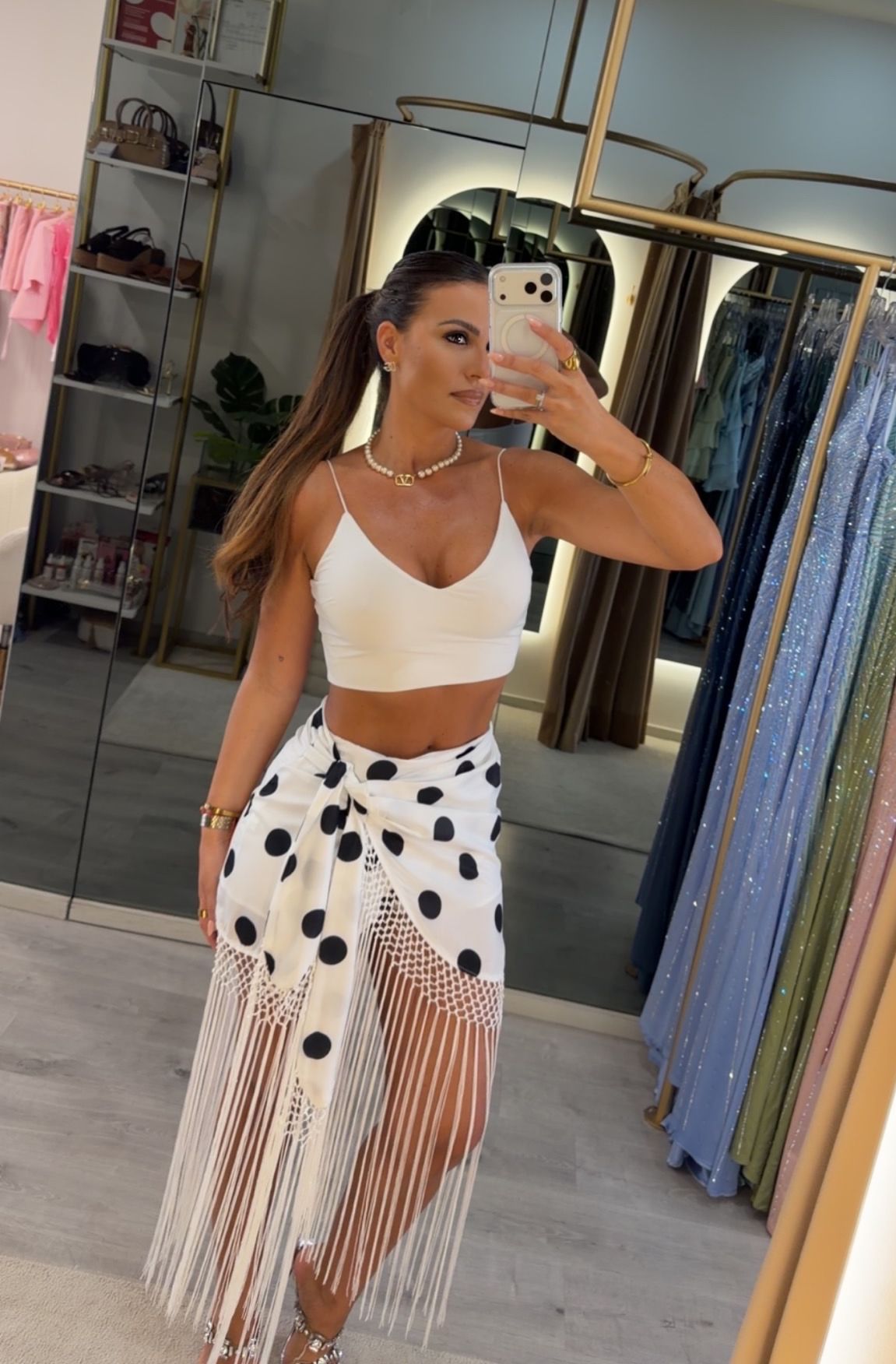 Saia Franjas Poá - Lily Rose