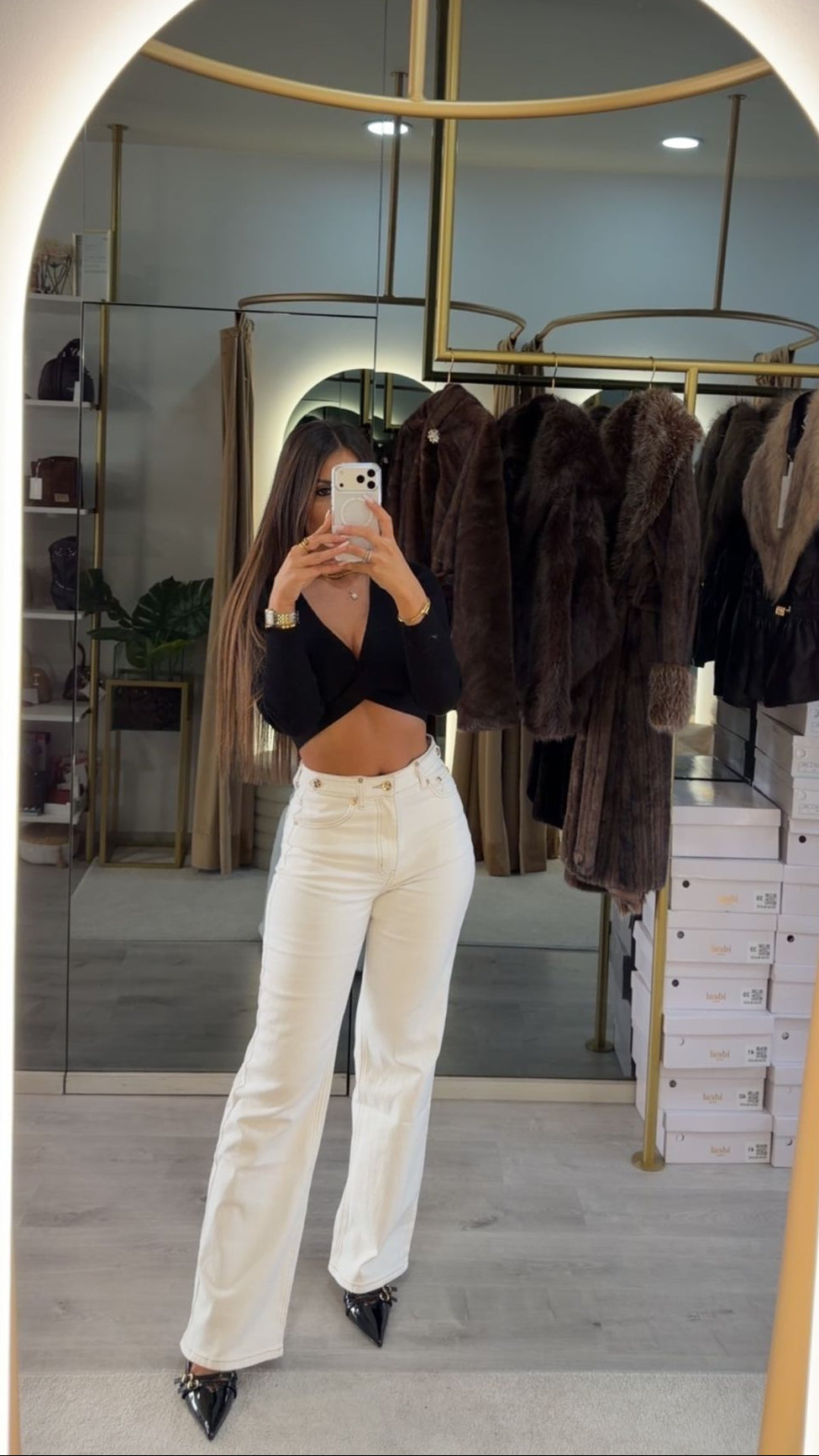 Calças Queen Hearts Brancas