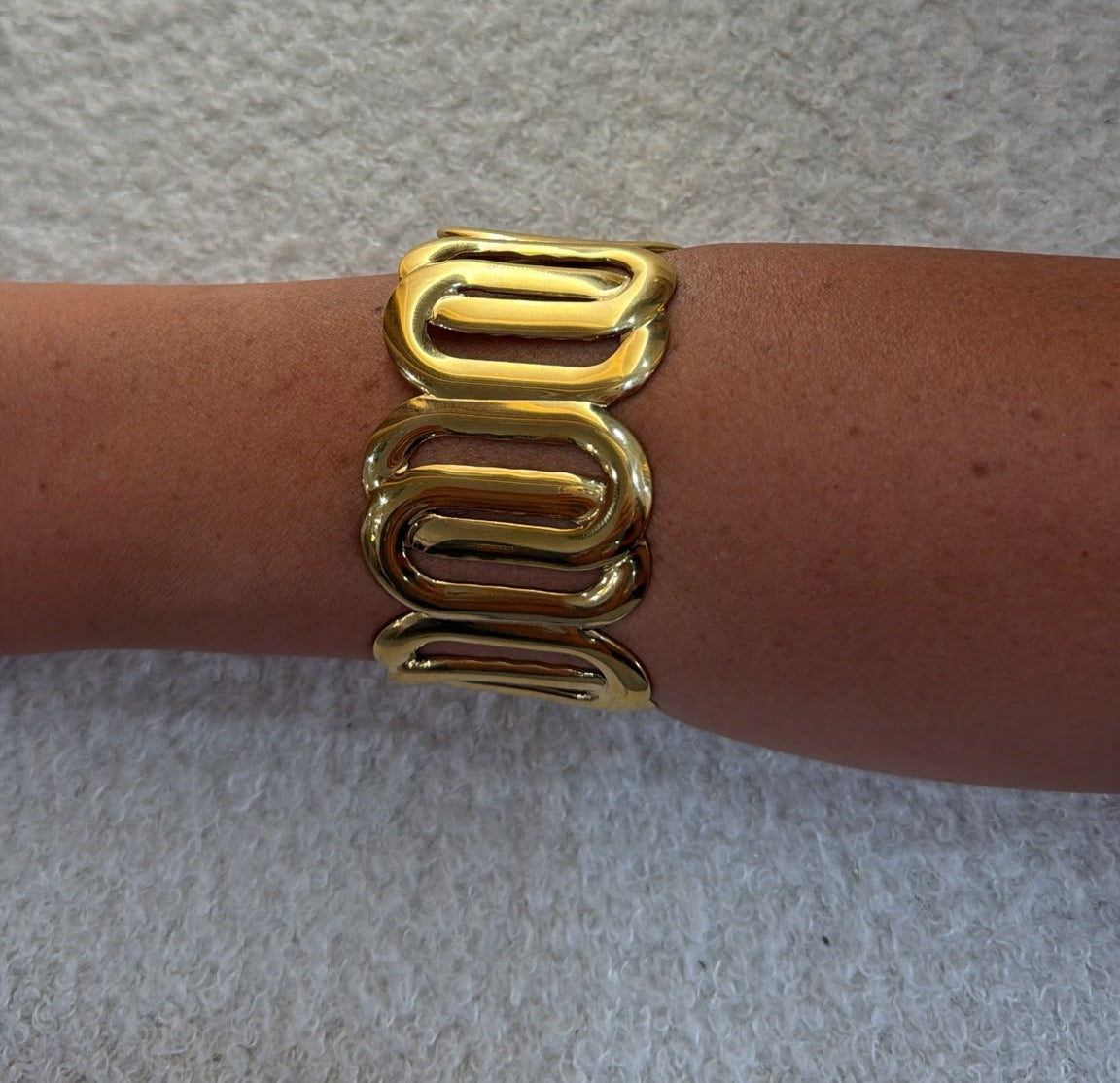 Bracelete Serpentina Dourada