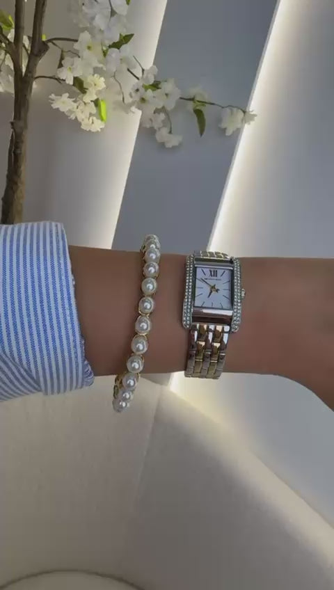 Pulseira Pérola Dourada